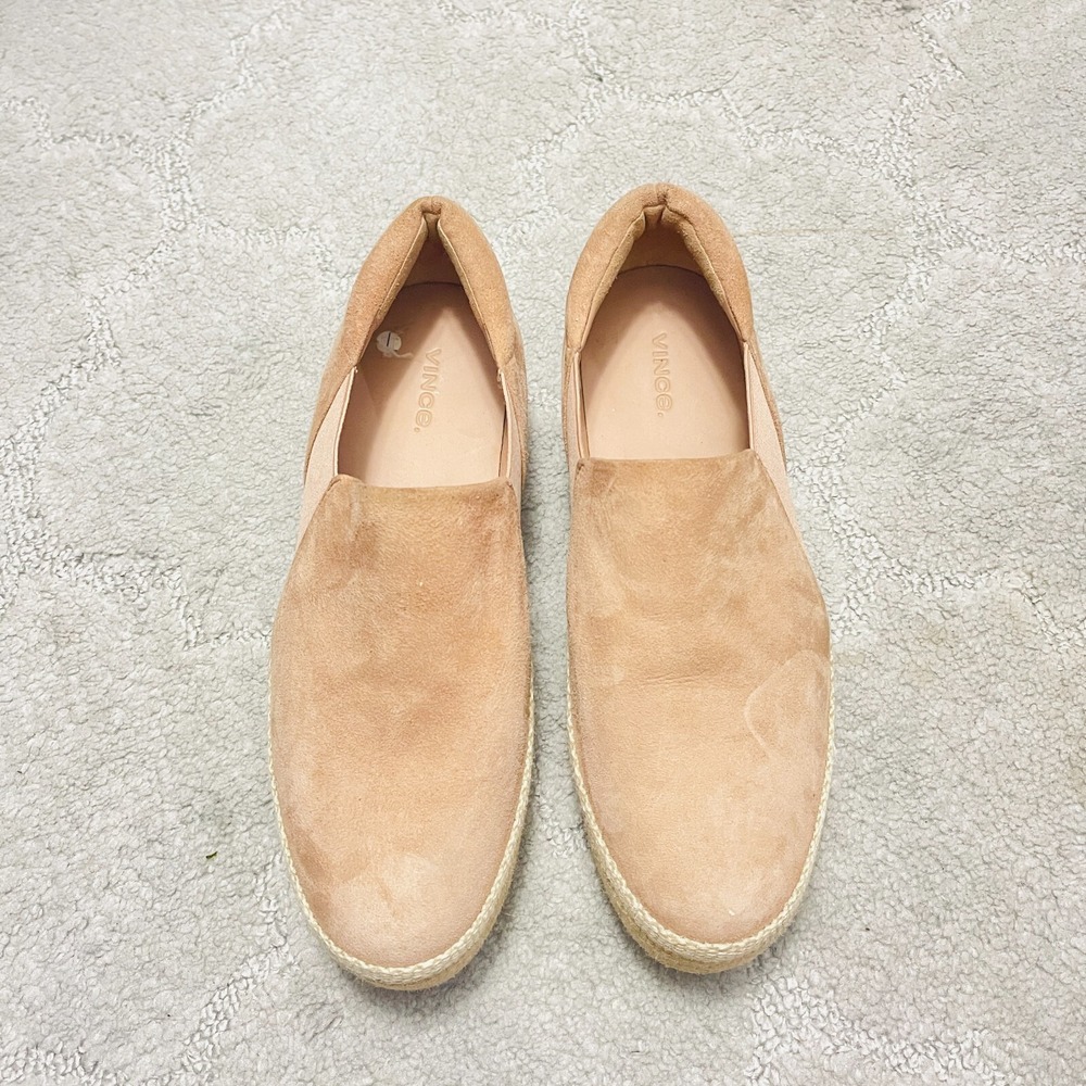 Vince Women's Suede Espadrille Slip On Sneakers Casual Shoes‎